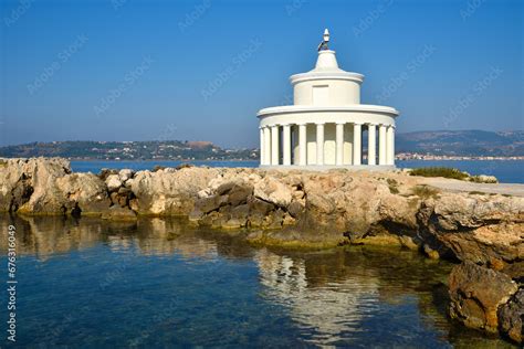 View Of Saint Theodore Lighthouse In Argostoli On Kefalonia The
