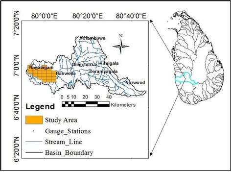 Study Area Covering Downstream Of Kelani Basin From Hanwella To Colombo