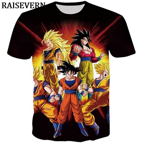 T Shirt Dragon Ball Super Saiyan Son Goku T Shirts Mens Casual 3d Print Men Women Tops Tees Plus