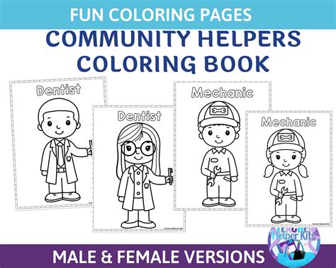 Community Helpers Coloring Pages Community Helpers Coloring Coloring