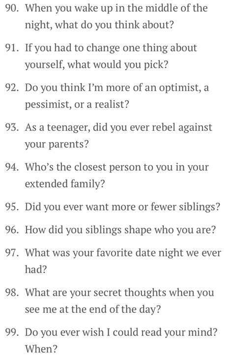 A List Of 100 Questions To Ask Your Partner On Date Nights Musely