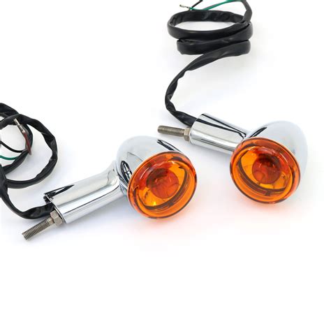 Amber Rear Turn Signal Indicator Lights Fit For Harley Xl 883 Xl1200