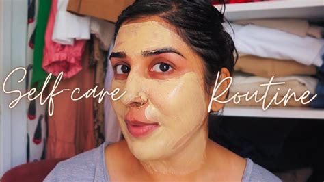 My Self Care Routine Easy Diy Hair And Face Mask Youtube