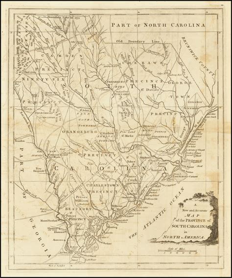A New And Accurate Map Of The Province Of South Carolina In North