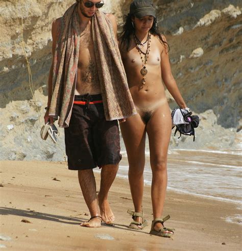 See And Save As Exhibitionist Nude Beach Slut Holds Bikini Cmnf Oon