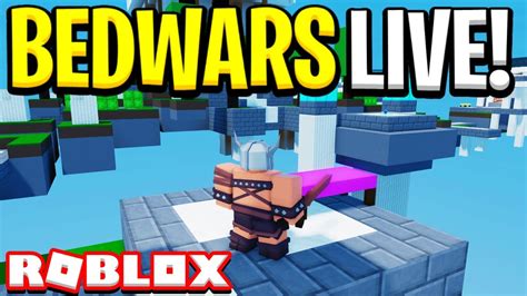 Roblox Bedwars 🛌🏹live Playing Bedwars With Viewers Come Join