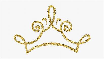 Crown Glitter Tiara Goldcrown Sparkles Sparkle Clipart