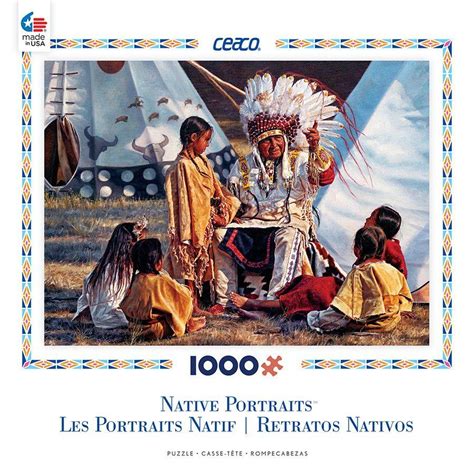 Puzzle galerie » keyword album: Native Portraits - Buffalo Tales - 1000 Piece Jigsaw ...