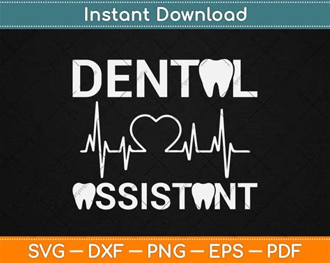 Dental Assistant Mothers Day Svg Png Dxf Digital Cutting File Instant