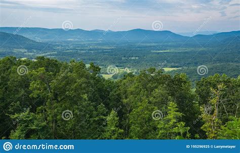 View Of The Blue Ridge Mountains And Goose Creek Valley Stock Image