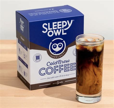Sleepy Owl Hazelnut Cold Brew Coffee 5 Packs Greend India