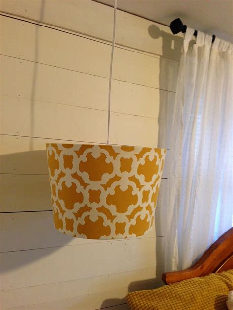 One Thrifty Chick Diy Lampshade Pendant Budget Friendly