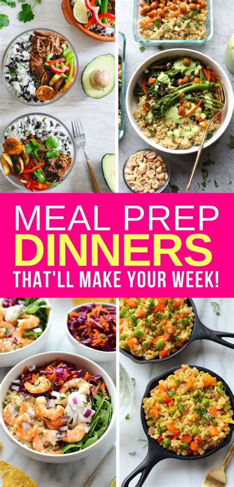 50 Easy Meal Prep Ideas for the Week Families will Love ...
