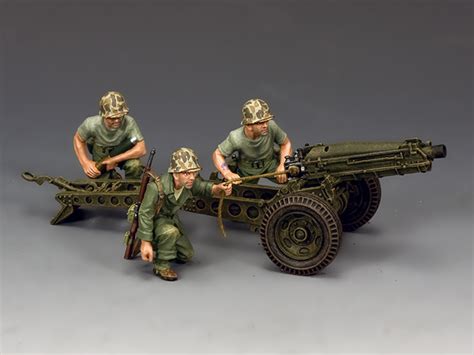 Usmc 75mm Pack Howitzer And Crew King And Country