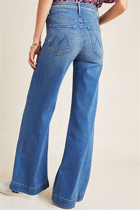 Mother The Swooner High Rise Wide Leg Jeans Anthropologie