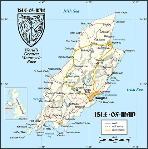 Isle Of Man Map By Gary Grayson Map Isle Of Man Cool Business Cards