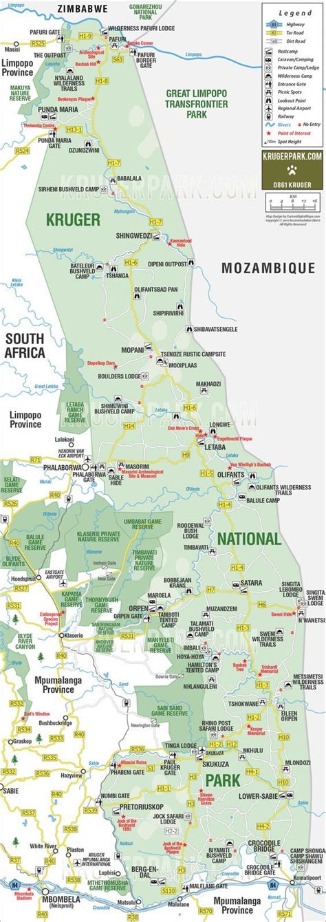 Great Map Now I Can Really See Where I Explored Sabi Sands And Kruger