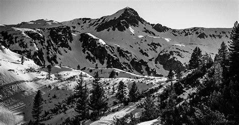 Black And White Snow Mountain Nature Photography By Luke