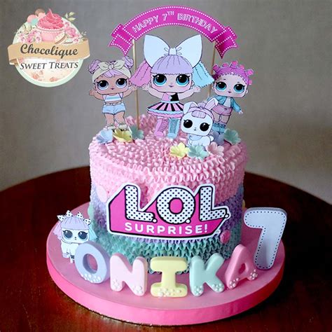 Start by inviting guests with our l.o.l. LOL Surprise Buttercream Cake for Onika - Chocolique