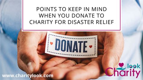 Points To Keep In Mind When You Donate To Charity For Disaster Relief