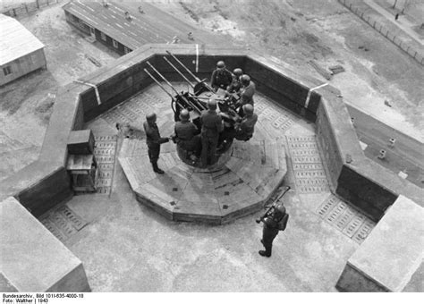 Photo German Flakvierling 38 Anti Aircraft Gun Mounted On Top Of A