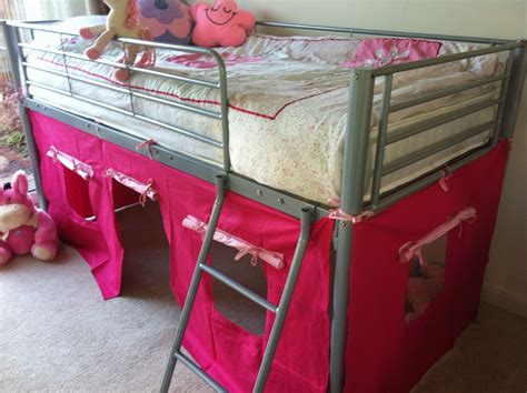Metal Kids Children Mid Sleeper Cabin Bunk Bed Frame Only Ebay