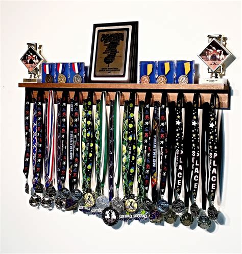 3 Running Medal Hanger And Trophy Shelf By Medalawardsrack
