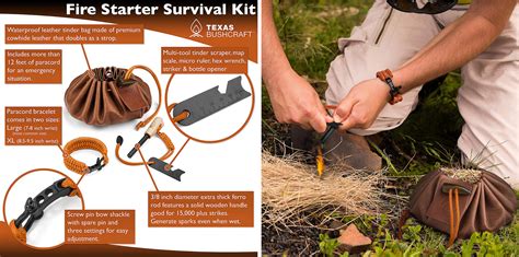 Texas Bushcraft Fire Starter Survival Kit 2995 Usd
