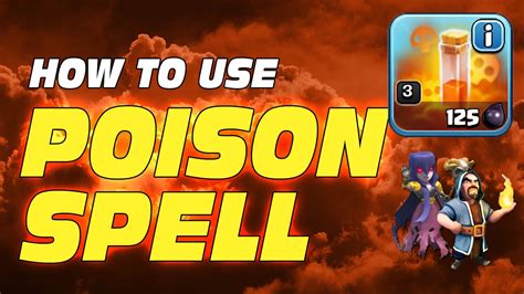 Clash Of Clans How To Use The Poison Spell Youtube