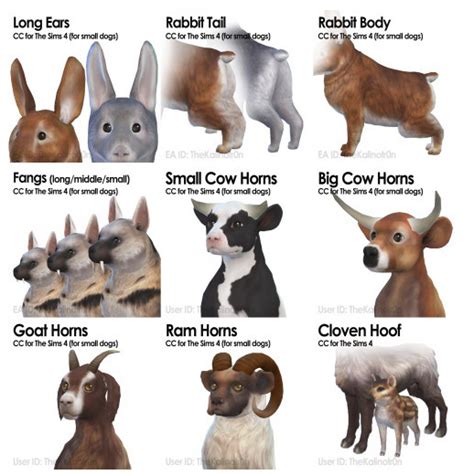 List Of All Cc For Animals At Kalino Sims 4 Updates