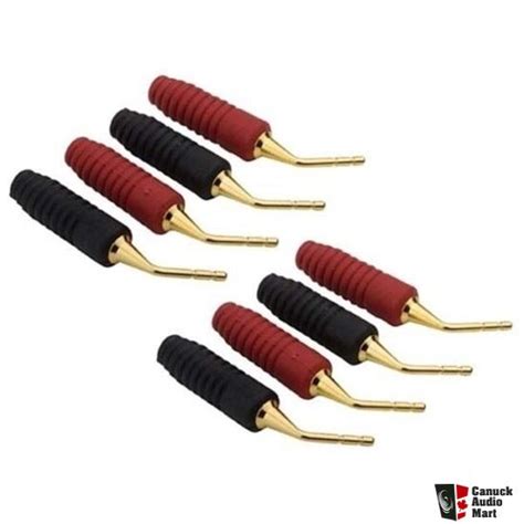 Pin Speaker Connectors For Vintage Equipment With Pushbutton