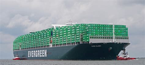 China Floats First 24 000 Teu Boxship Built For Evergreen Datamarnews