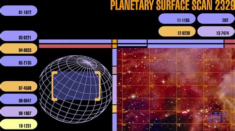 Star Trek Lcars Animations Planetary Surface Scan Youtube