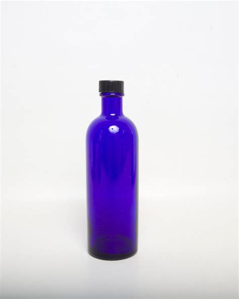 Vintage Cobalt Blue Glass Bottle 7 Inch Apothecary Jar Wedding Etsy