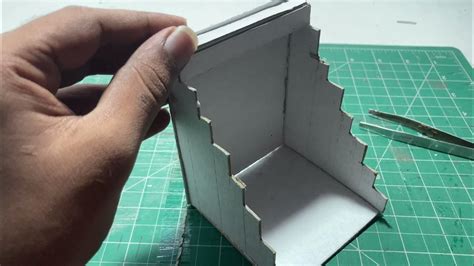 How To Make Staircase In Cardboard Youtube