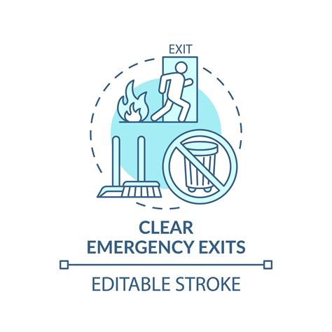 Clear Emergency Exits Concept Icon 1892984 Vector Art At Vecteezy