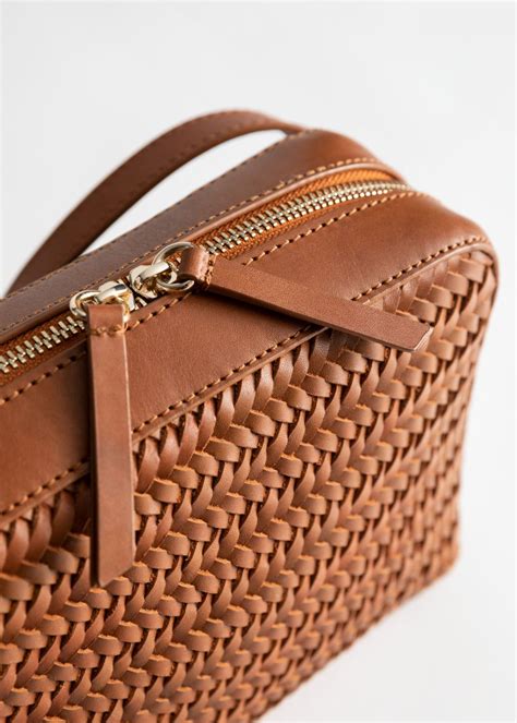 Basket Weave Crossbody Bag Brown Shoulderbags And Other Stories