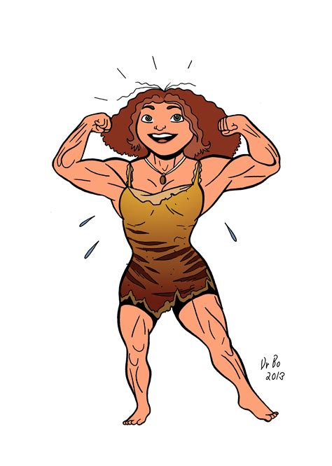 Eep From The Croods Muscular Fan Art Colors By Doctorbo On Deviantart