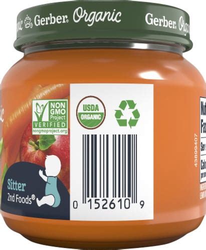 Gerber Organic Carrot Apple Pear 2nd Foods Baby Food 4 Oz Fred Meyer