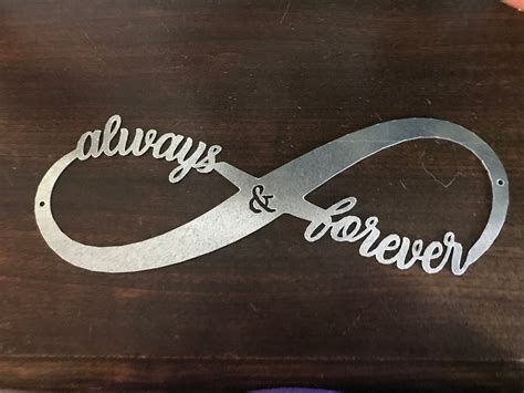Infinity Always And Forever Laser Cut Metal Wall Art Etsy Uk