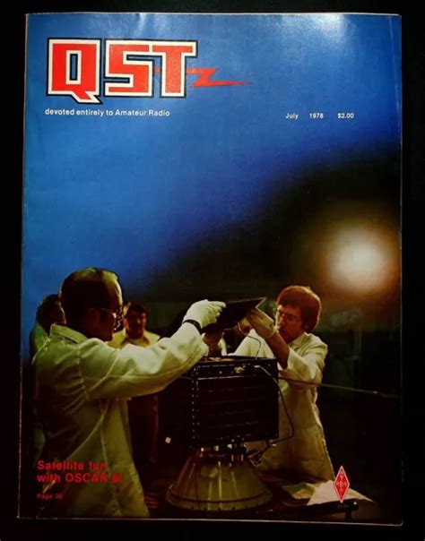 Vintage Qst Magazine July Oscar Transmitter Design Cb Arrl Ham Radio Picclick Uk