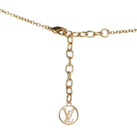 Louis Vuitton Essential V Necklace Gold 332660 Fashionphile