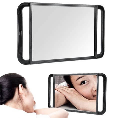 Ccdes Two Handed Back Mirrormakeup Handheld Mirrordouble Handle Mirror Large Rectangle Makeup