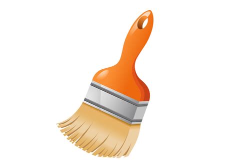Free Vector Orange Paint Brush Illustration By Superawesomevectors On