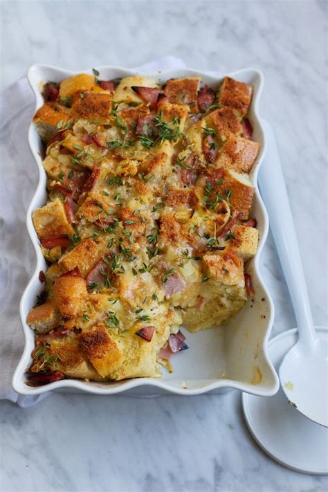Use this blueberry bread pudding with your stale bread instead. Croque Monsieur Savory Bread Pudding | Recipe | Brunch ...