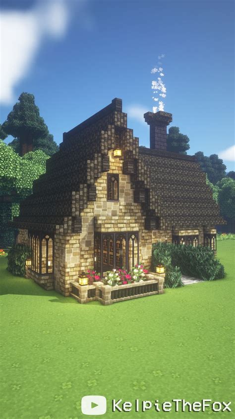 Dark Academia Minecraft 🍓🌿 Aesthetic Fairy Cottage 🍎 By Kelpie The Fox