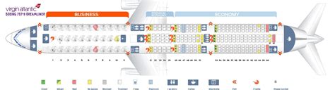 Seat Map And Seating Chart Boeing Dreamliner Virgin Atlantic