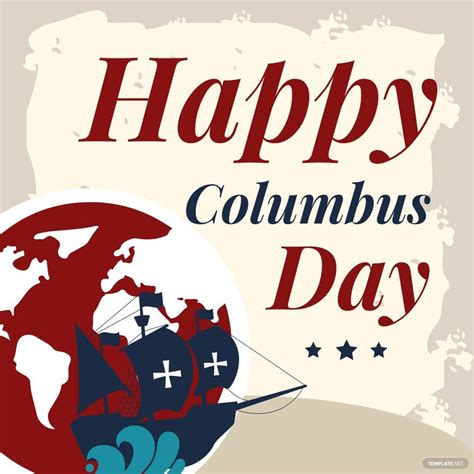 Columbus Day Blur Background Eps Illustrator  Psd Png Pdf