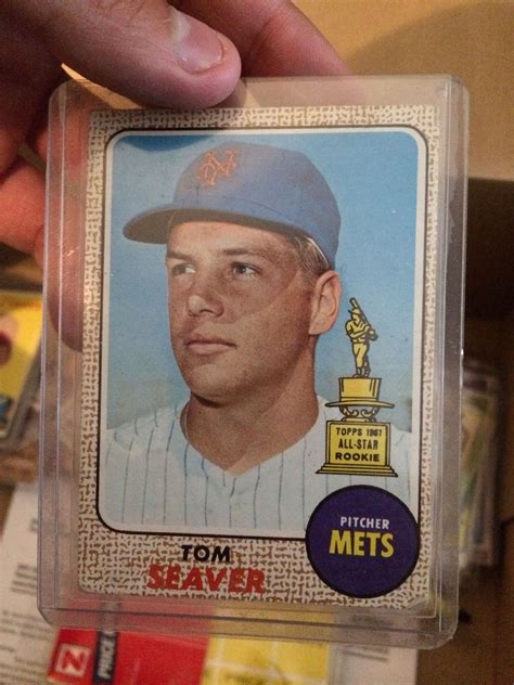 There was, however, another seaver card printed in 1967 which was part of the new york that's why tom seaver rookie cards remain some of the most sought after rookie cards in the vintage baseball card hobby today. 1968 topps Tom Seaver #45. Great condition. $50 bid ...