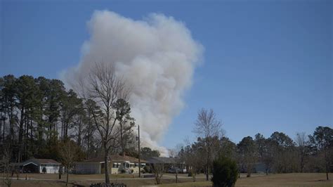 A Wide Shot Of North Carolina Forest Fire In Stock Footage Sbv
